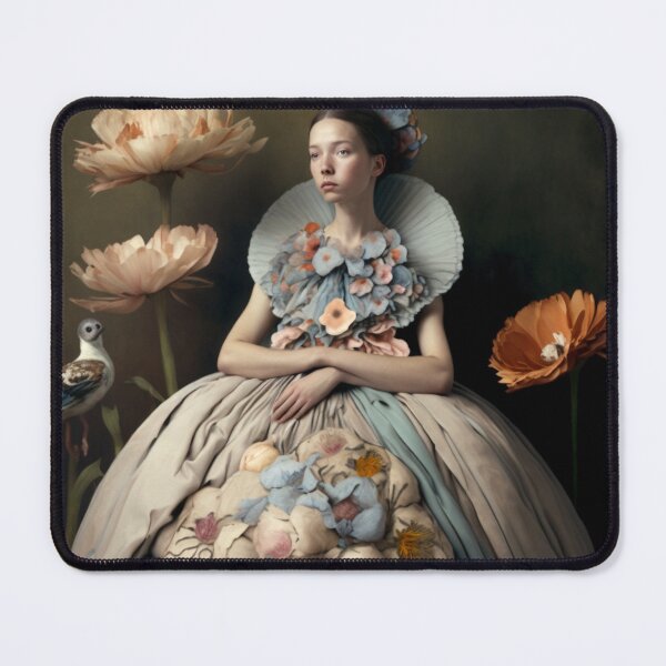 Item preview, Woman in classical flower dress designed and sold by noonoohig.