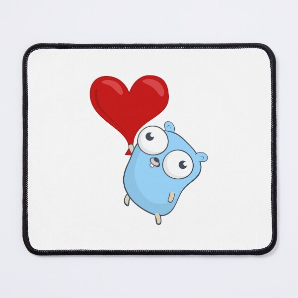 Item preview, The Go Gopher: Heart Balloon designed and sold by hellkni9ht.