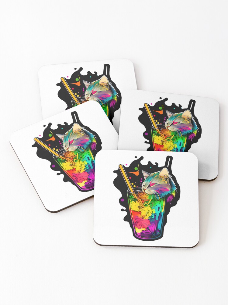 Thumbnail 1 of 5, Coasters (Set of 4), Elixir designed and sold by dedheadhappycat.