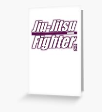 BJJ Purple Belt Jiu Jitsu Fighter Greeting Card