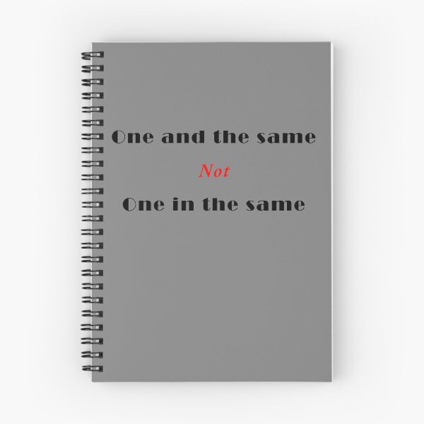 Item preview, One and the Same Not One in the Same designed and sold by Uvogin2099.
