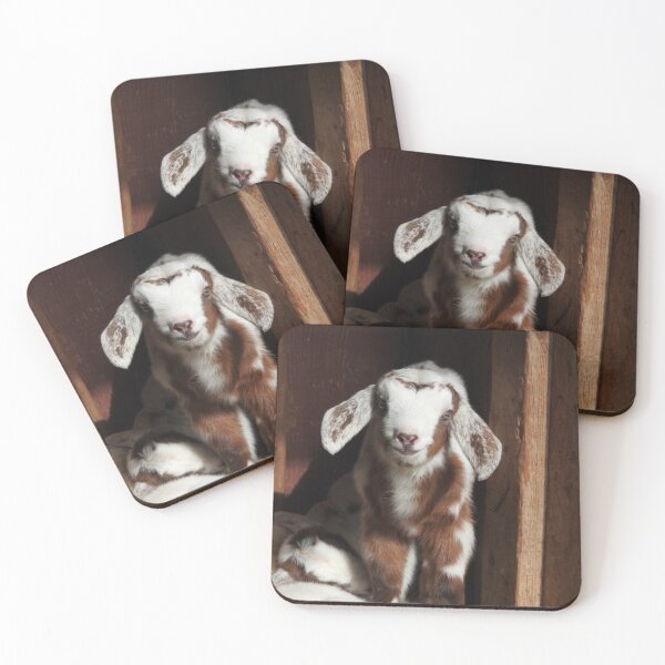 Item preview, cute baby rabbit-faced goat designed and sold by Stephanie  Skeem.