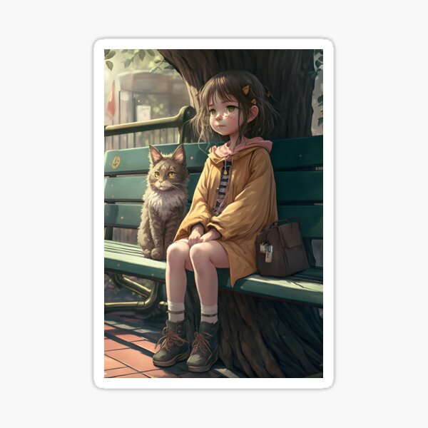 Anime Cat Girl Sticker - Anime Cat Girl - Discover & Share GIFs