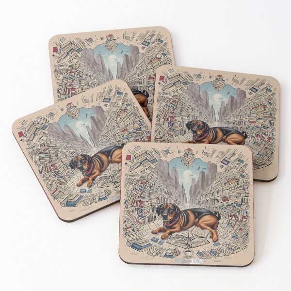 Item preview, Books and Coffee and Dogs and Social Justice  designed and sold by Anirammax.