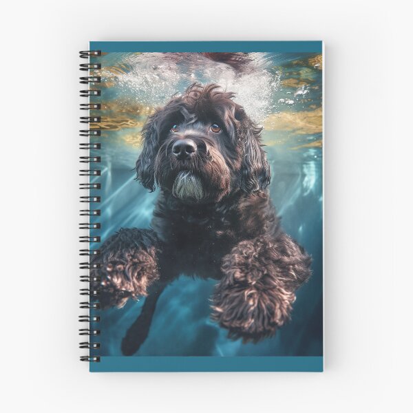 Item preview, Portuguese Water Dog swimming under water designed and sold by ebrawne.