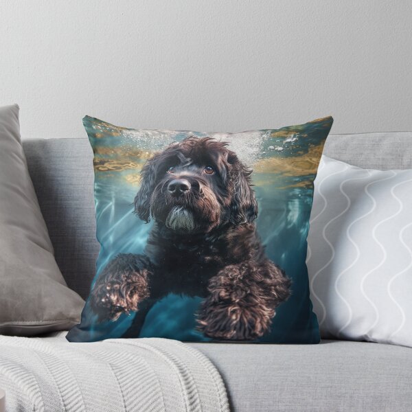 Item preview, Portuguese Water Dog swimming under water designed and sold by ebrawne.
