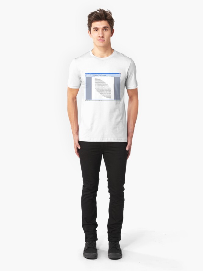 Alternate view of Word Art II Slim Fit T-Shirt