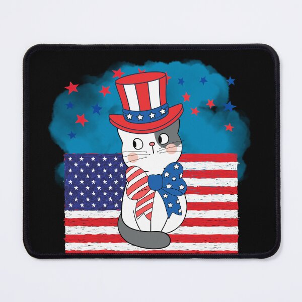 Item preview, American Cat Kitty American Flag designed and sold by Erry-ewell.