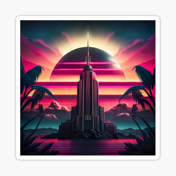 Cloudy with a Chance of Synth Sticker