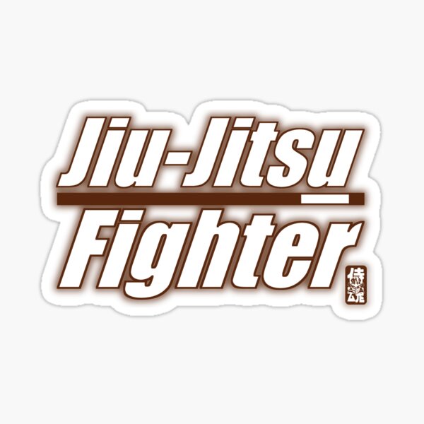 BJJ Brown Belt Jiu Jitsu Fighter Sticker