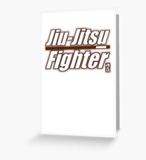 BJJ Brown Belt Jiu Jitsu Fighter Greeting Card