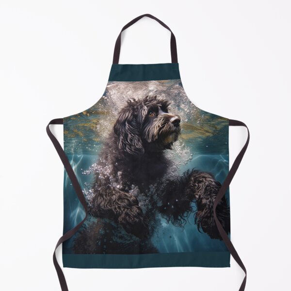 Item preview, Portuguese Water Dog swimming under water designed and sold by ebrawne.
