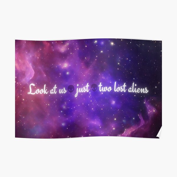 Aliens | Just A Gent Lyric Art Poster