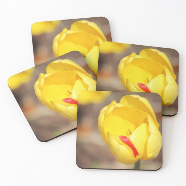 Item preview, Yellow Tulip With Red Stripe designed and sold by Cynthia48.
