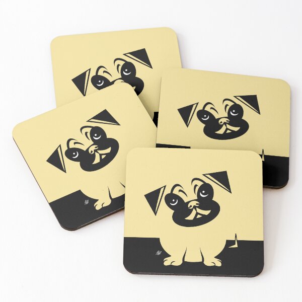Item preview, Tan Pug Dog In Cutout Style designed and sold by studioart.