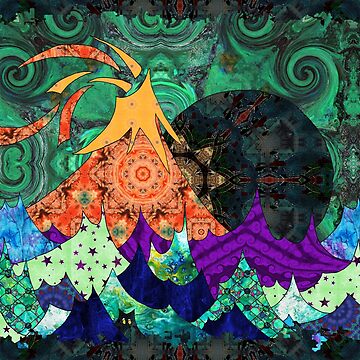 Artwork thumbnail, Dark Moon Over Troubled Waters by MagickMama