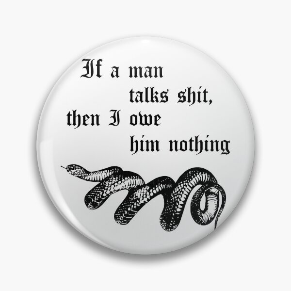 Item preview, If a man talks shit white designed and sold by Angie Fuentes.