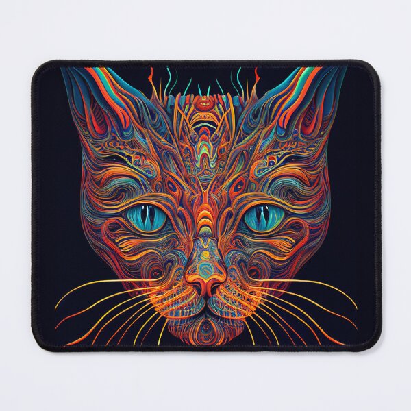 Item preview, Psychedelic Cat 3 designed and sold by heyhannaleah.