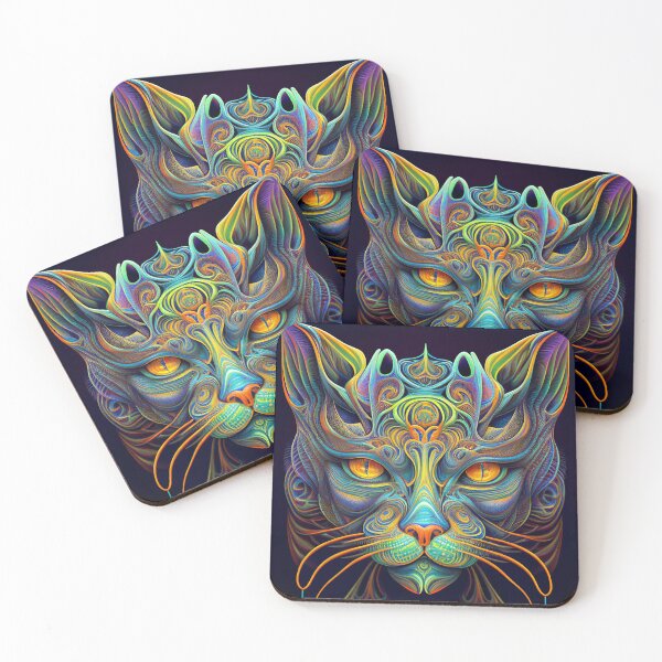 Item preview, Psychedelic Cat 5 designed and sold by heyhannaleah.