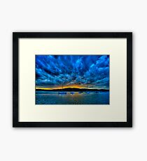 Blue Storm - Newport - The HDR Experience Framed Print