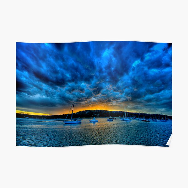 Blue Storm - Newport - The HDR Experience Poster