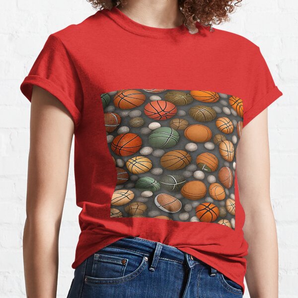 basketball scrapbook paper Classic T-Shirt