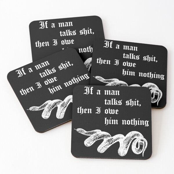 Item preview, If a man talks shit black designed and sold by Angie Fuentes.