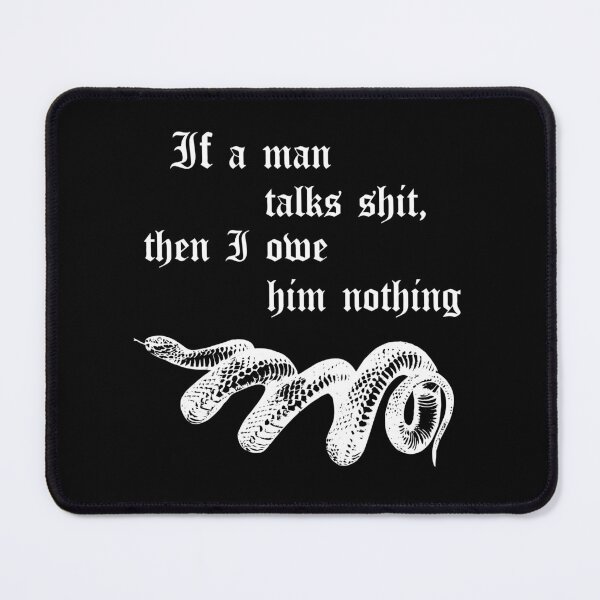 Item preview, If a man talks shit black designed and sold by Angie Fuentes.