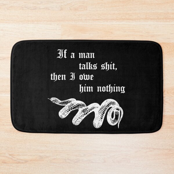 Item preview, If a man talks shit black designed and sold by Angie Fuentes.