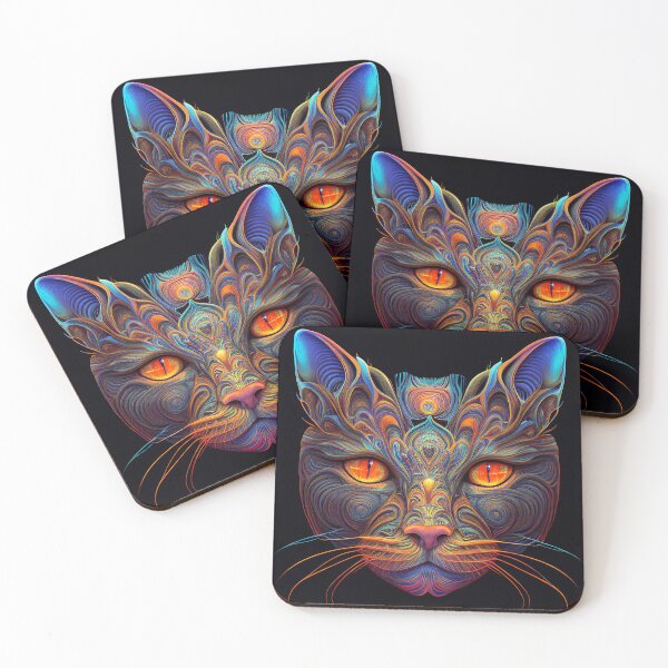Item preview, Psychedelic Cat 6 designed and sold by heyhannaleah.