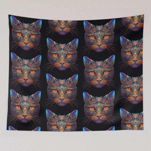 Item preview, Psychedelic Cat 6 designed and sold by heyhannaleah.