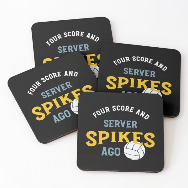 Item preview, Volleyball Pun Four Score and Server Spikes Ago designed and sold by whyitsme.