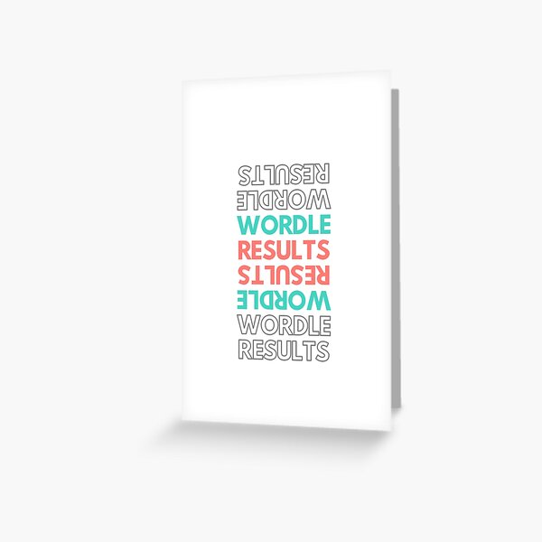 Vista previa del artículo con la obra «Resultados de Wordle», diseñado y vendido por DigitalMaestro.