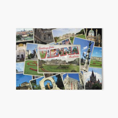 Item preview, Greetings from Vienna in Austria Vintage style retro souvenir designed and sold by DeveloperProp0.