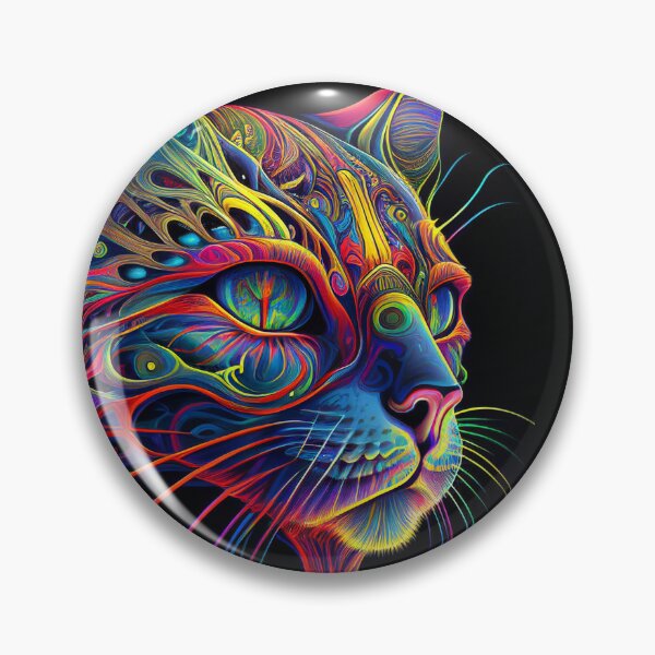 Item preview, Psychedelic Cat 4 designed and sold by heyhannaleah.