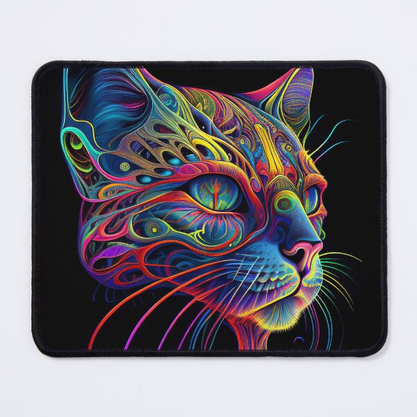 Item preview, Psychedelic Cat 4 designed and sold by heyhannaleah.