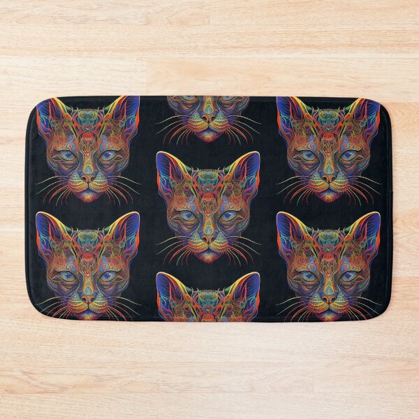Item preview, Psychedelic Cat 1 designed and sold by heyhannaleah.
