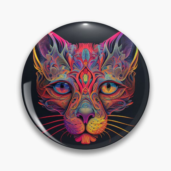 Item preview, Psychedelic Cat 7 designed and sold by heyhannaleah.