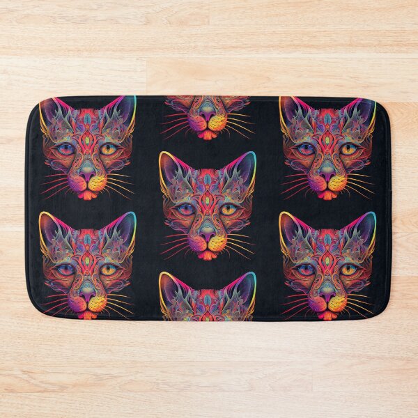 Item preview, Psychedelic Cat 7 designed and sold by heyhannaleah.