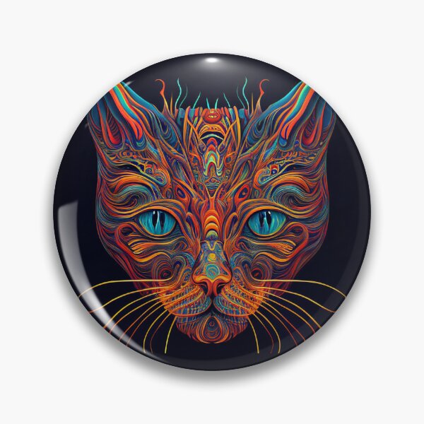 Item preview, Psychedelic Cat 3 designed and sold by heyhannaleah.