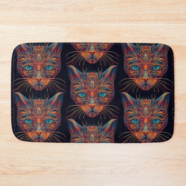 Item preview, Psychedelic Cat 3 designed and sold by heyhannaleah.