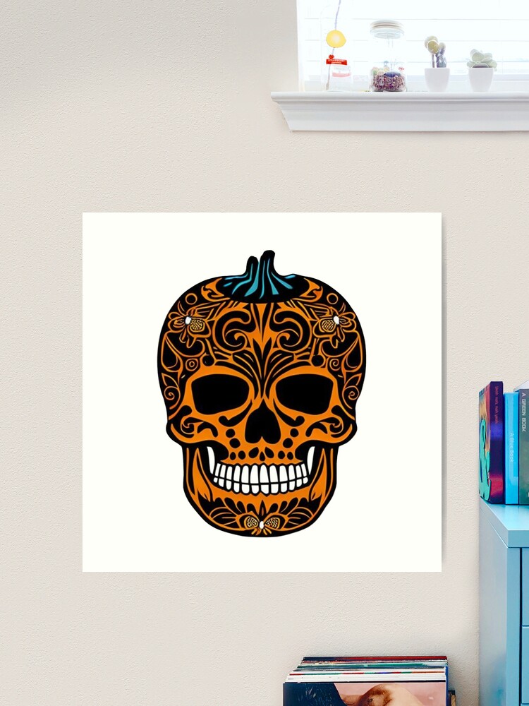 San Francisco Giants Day of the Dead Da de Muertos Skull Art Print