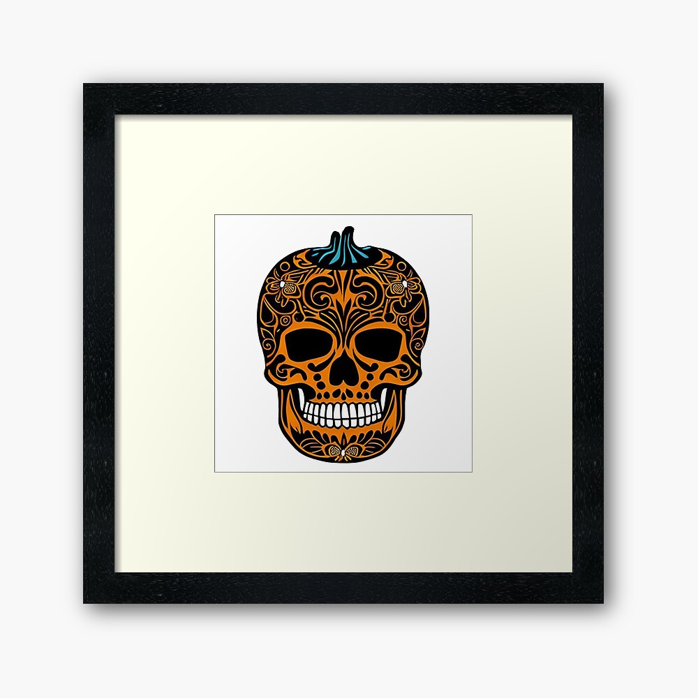 San Francisco Giants Day of the Dead Da de Muertos Skull Art Print