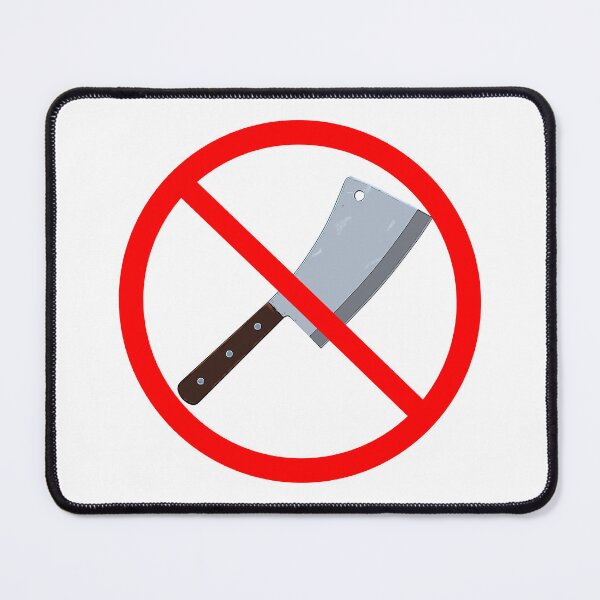Item preview, No cleaver - No Eat Meat - Vegan - No Eat Animals - No Butcher designed and sold by PeterADesign.