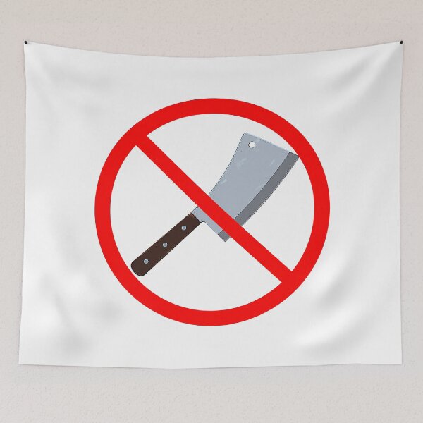 Item preview, No cleaver - No Eat Meat - Vegan - No Eat Animals - No Butcher designed and sold by PeterADesign.
