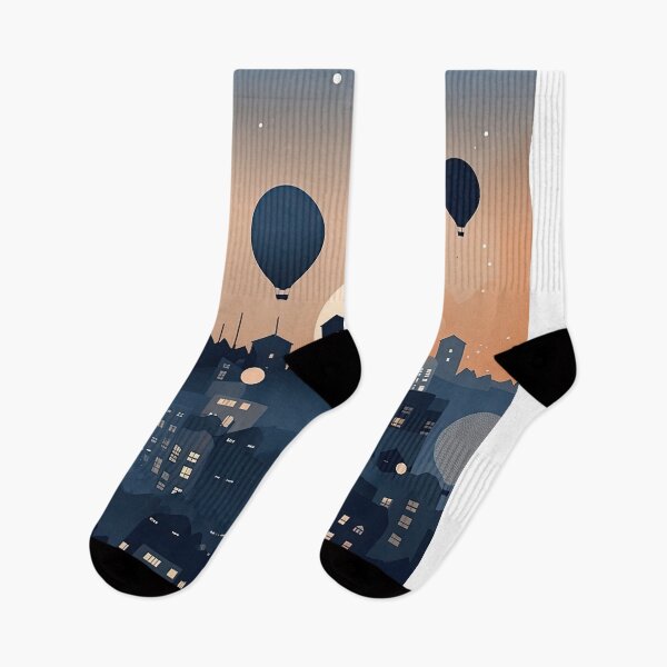 Item preview, Balloons Over the Evening City: A Magical Skyline Scene designed and sold by Michael Bollin.
