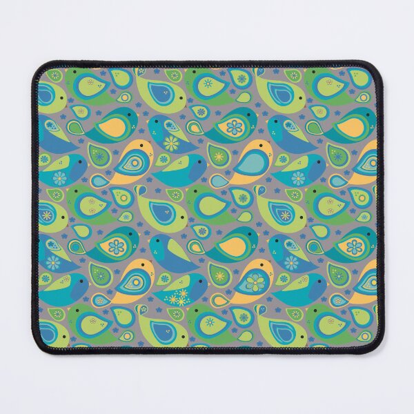 Item preview, Whimsical Modern Colorful Paisley Bird Seamless Repeat Surface Pattern designed and sold by MoePark.