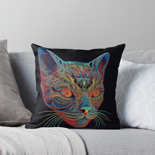 Item preview, Psychedelic Cat 2 designed and sold by heyhannaleah.