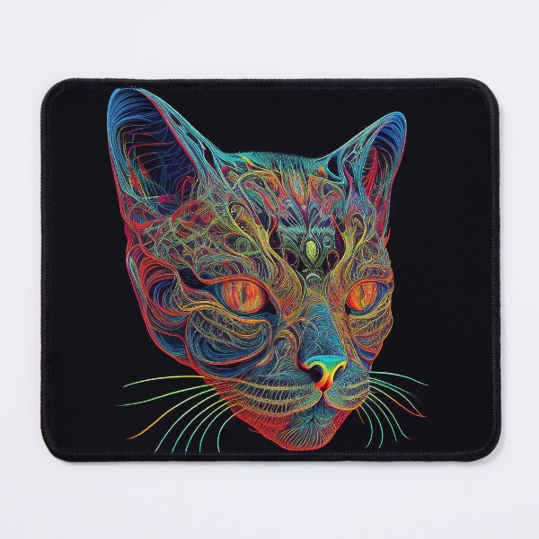 Item preview, Psychedelic Cat 2 designed and sold by heyhannaleah.