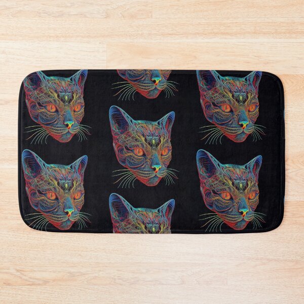 Item preview, Psychedelic Cat 2 designed and sold by heyhannaleah.